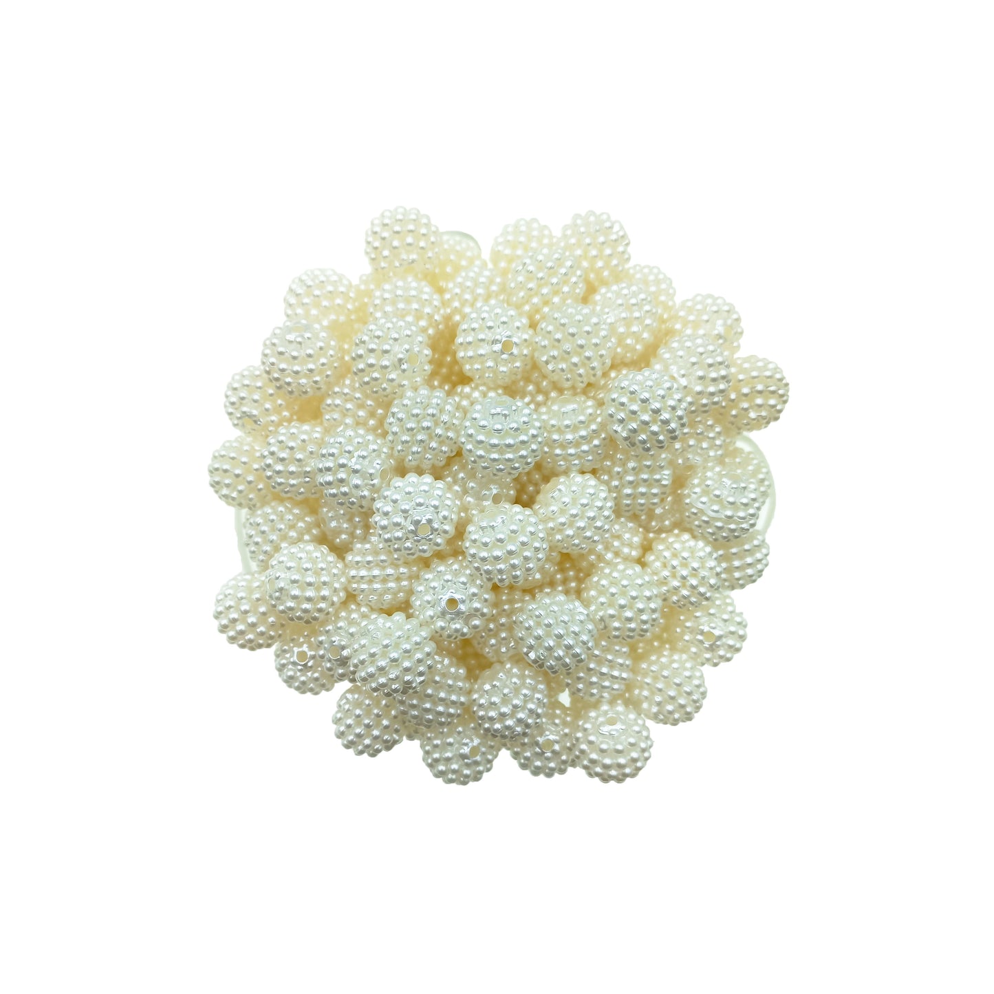 Cuenta Bayberry Color Crema 12mm