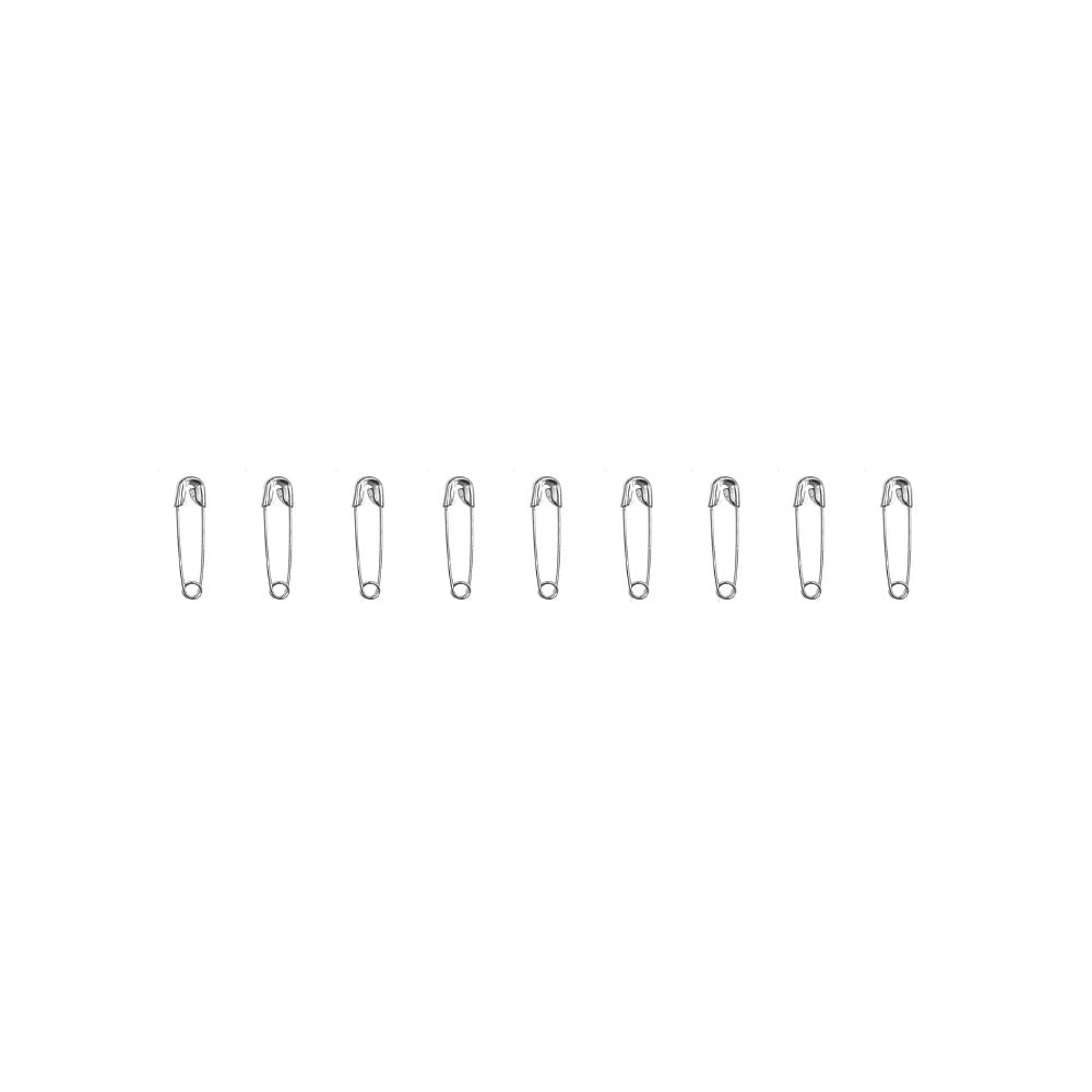Alfiler de Gancho Chico 1,9cm para Tags Plateado