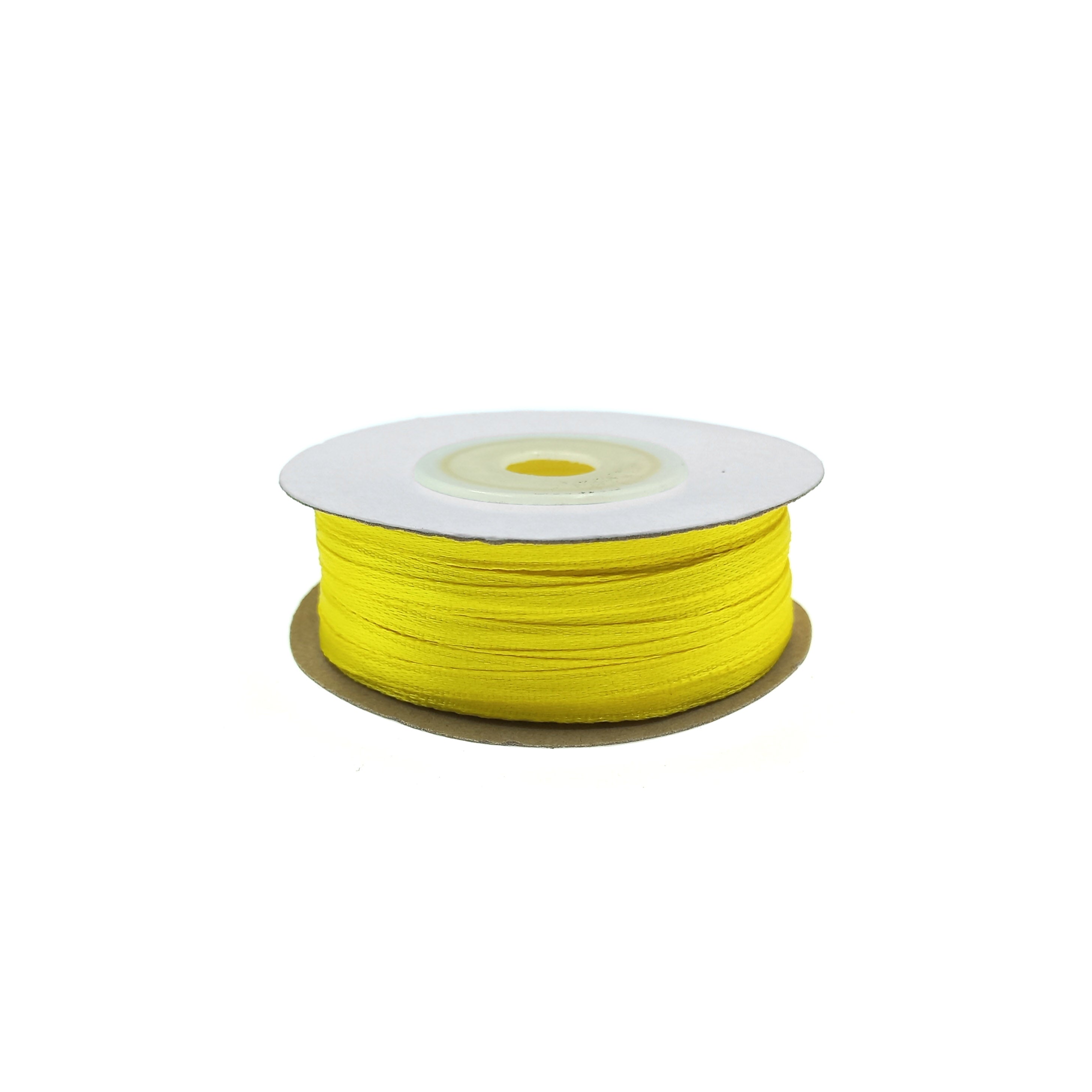 Cinta de 3mm Satin Liso 50mts Amarillo