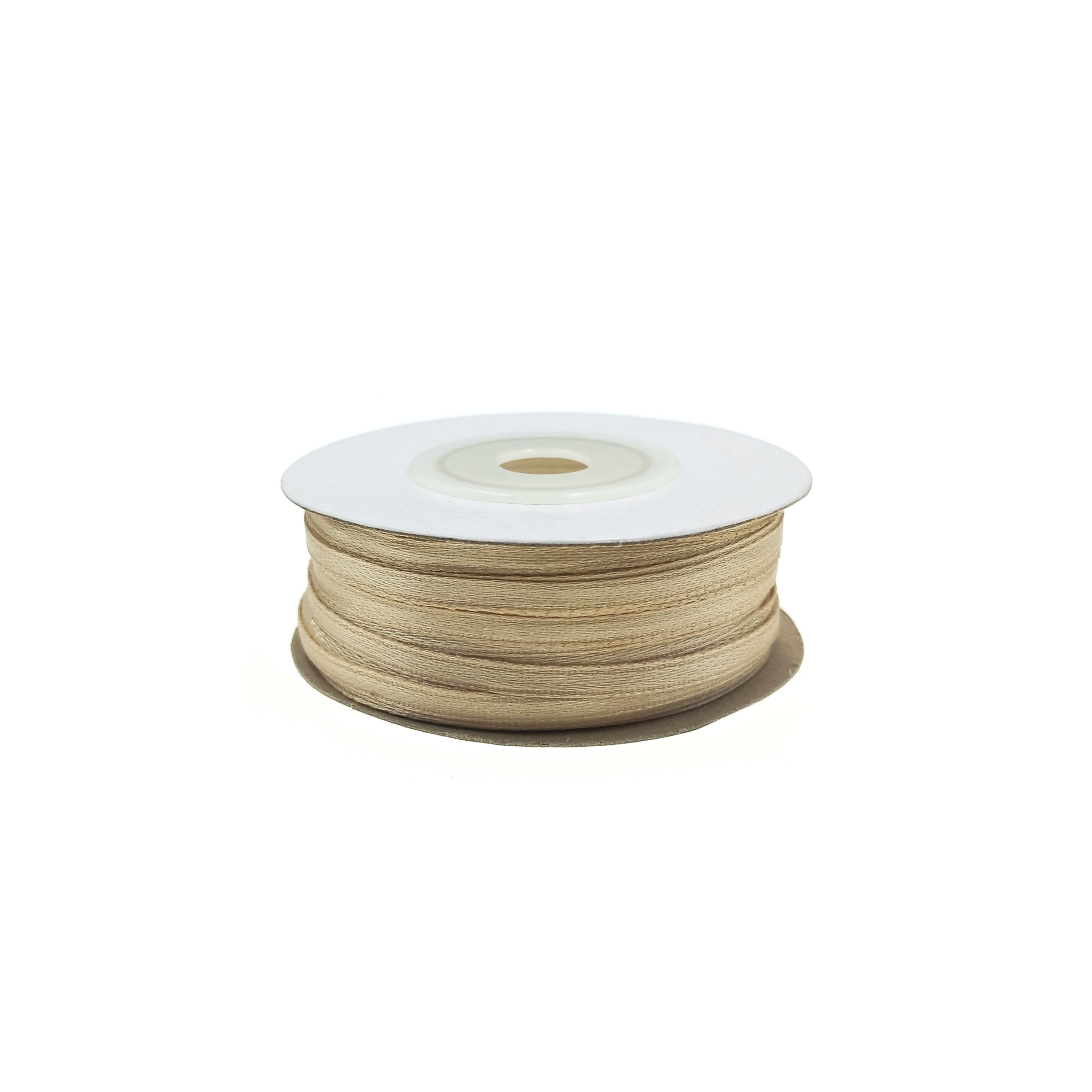 Cinta de 3mm Satin Liso 50mts Beige