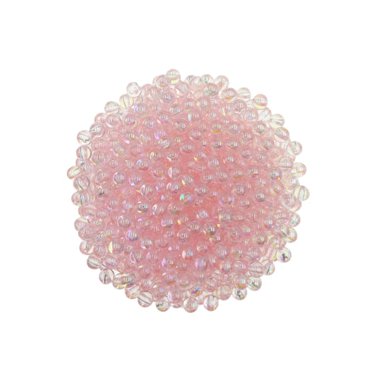 Perlas Acrilicas 6mm Tornasol Rosado Claro