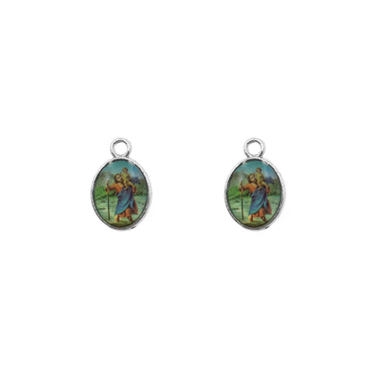 Dije Pequeño San Cristobal 14x10mm